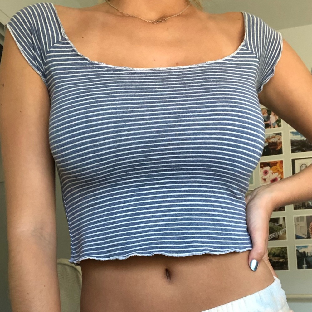 Stripe Crop Top Brandy Melville